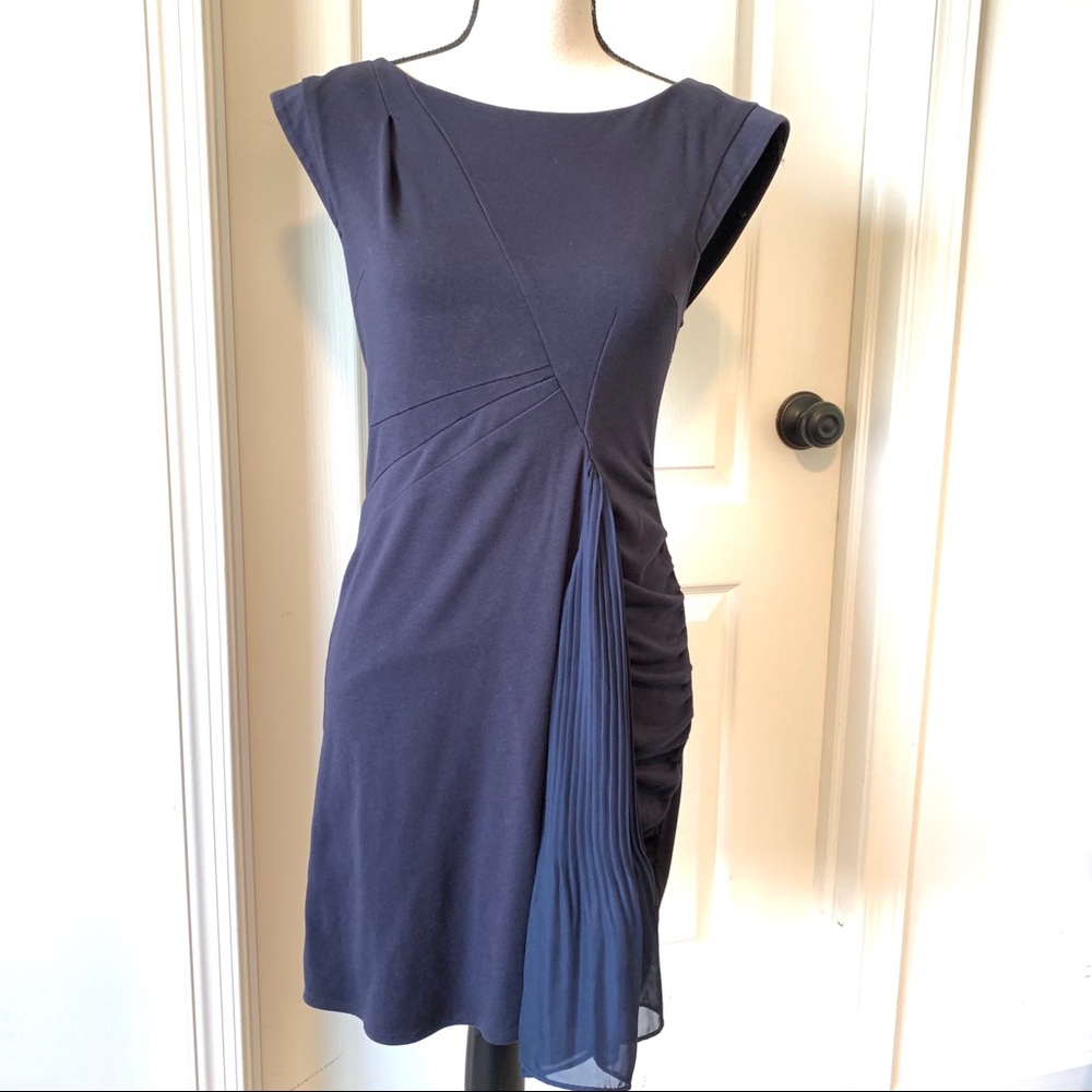 TOV HOLY Cotton Blend Navy Sleeveless Dress —SZ. M